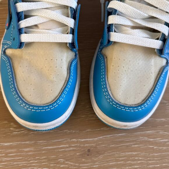 Nike x Off White Air Jordan 1 Retro High Sneakers Size Mens\'s US 5.5 Blue White main image 6